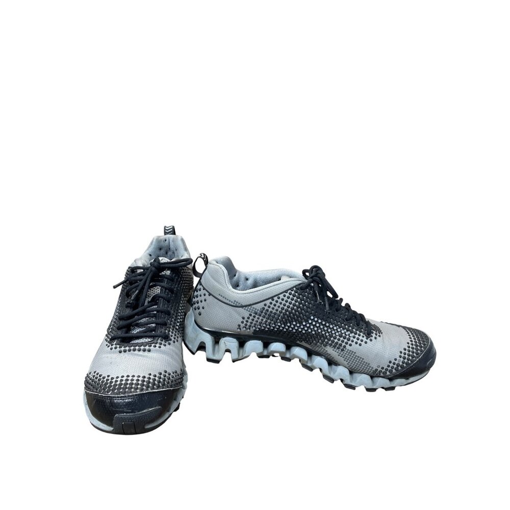 Reebok Zig Tech 2.0  Mens gray black running shoes sneakers size 12 SKU 9281